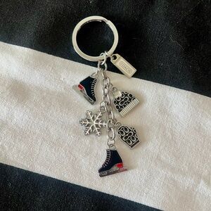 Coach Winter Charm Keychain RARE!